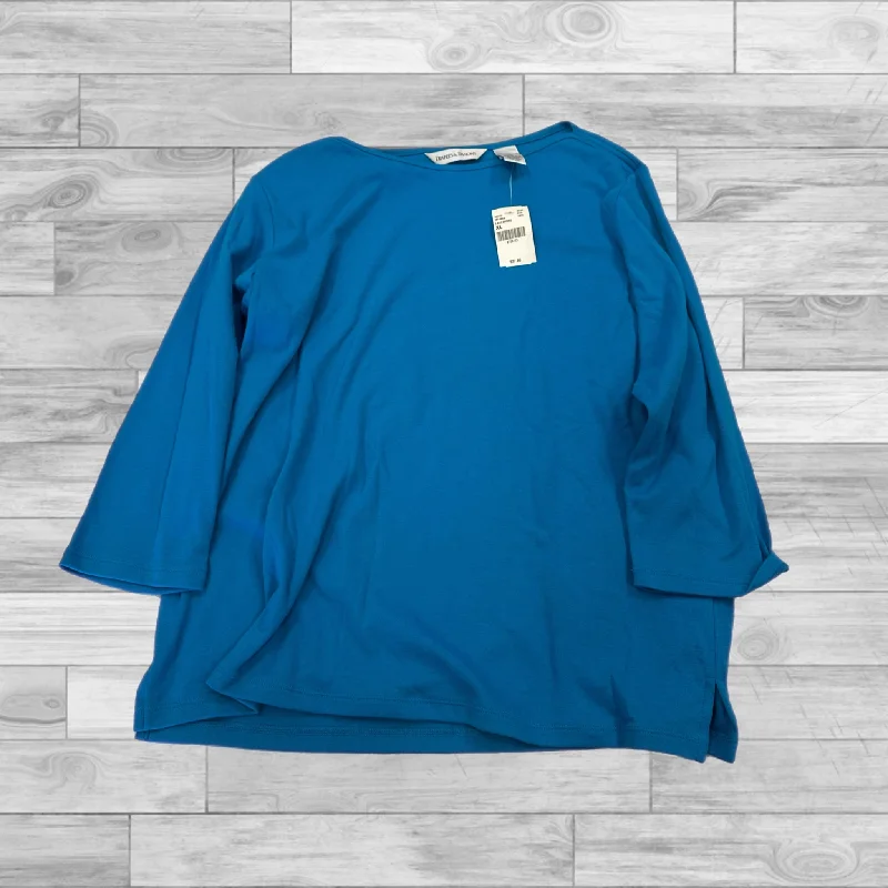 Top 3/4 Sleeve By Clothes Mentor In Blue, Size: Xl