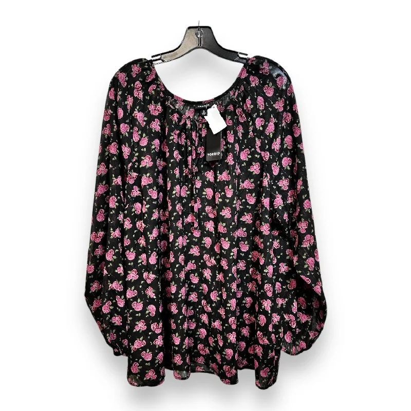 Top Long Sleeve By Torrid In Floral Print, Size: 3x