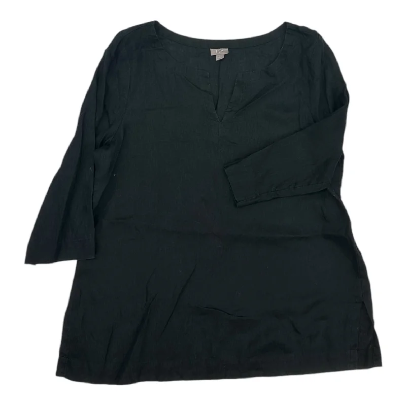 Top 3/4 Sleeve By J. Jill In Black, Size:L