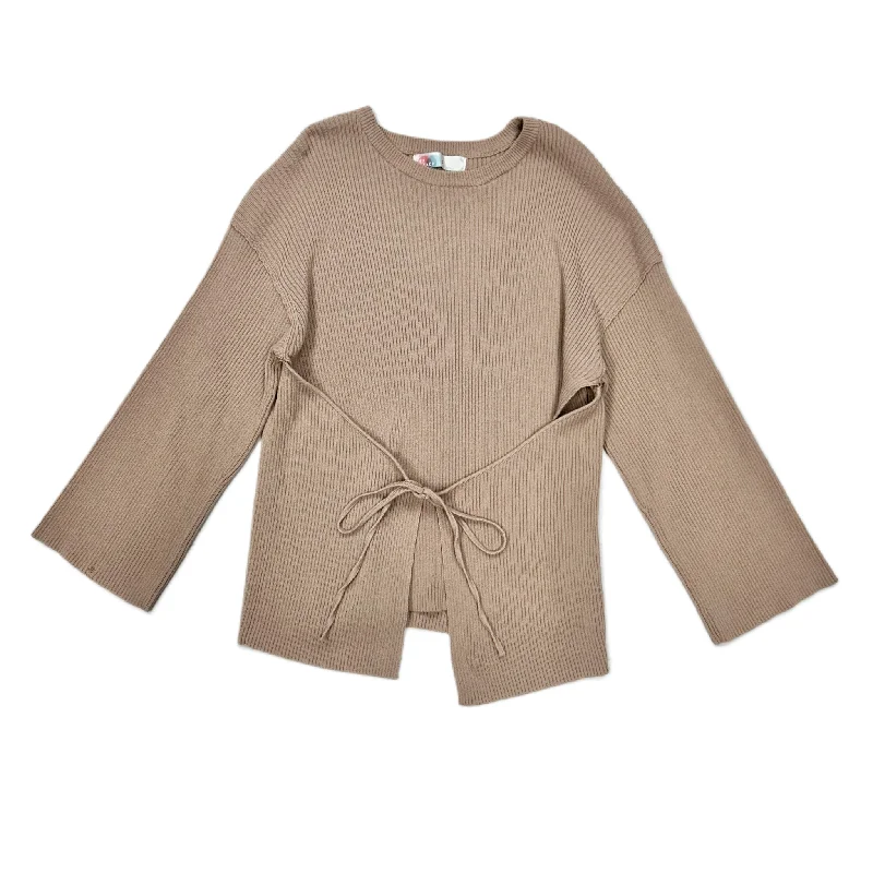 Top Long Sleeve By Free People In Tan, Size: S