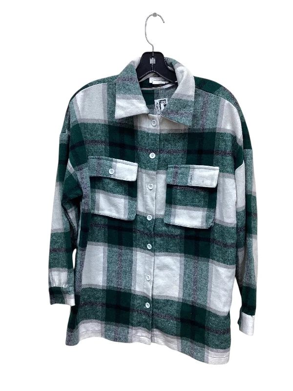 Top Long Sleeve By Lovers & Friends In Plaid Pattern, Size: Xs