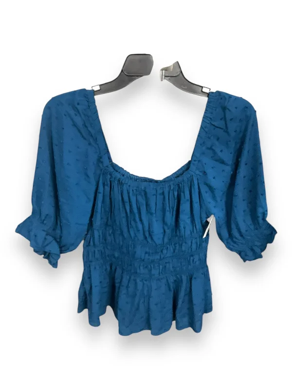 Top 3/4 Sleeve By Clothes Mentor In Teal, Size: M