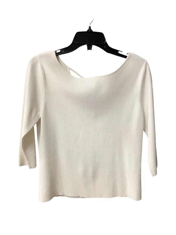 Top 3/4 Sleeve By Talbots In White, Size: M