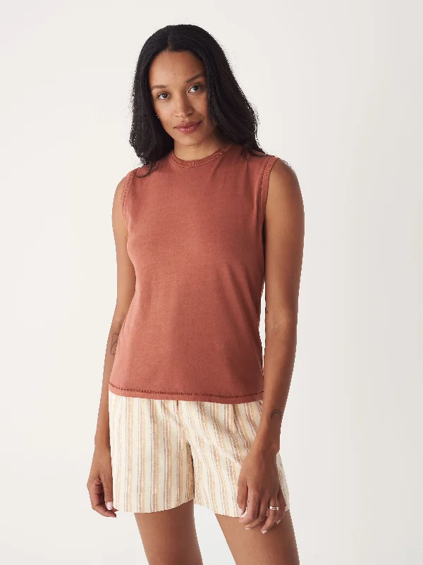 The Essential Tank Top in Terra-Cotta