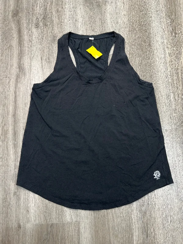 Athletic Top Short Sleeve By Lululemon In Black, Size: M