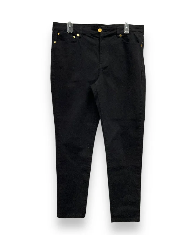 Black Jeans Skinny Michael By Michael Kors, Size 12