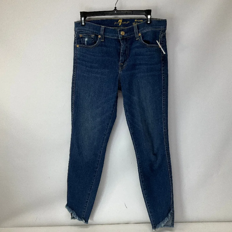 Blue Denim Jeans Skinny 7 For All Mankind, Size 6