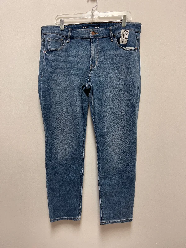 Blue Denim Jeans Straight Old Navy, Size 16