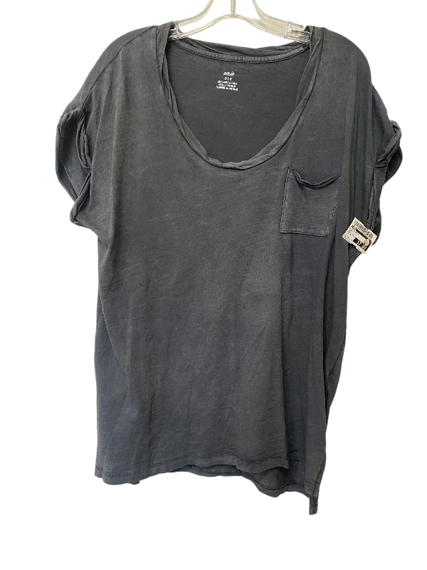 Top Short Sleeve Basic By Aerie In Grey, Size: M