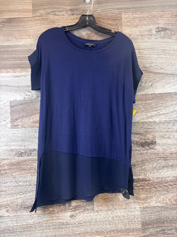 Top Short Sleeve Basic By Lord And Taylor In Purple, Size: S