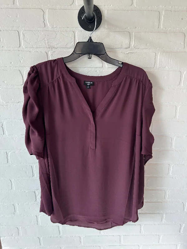 Top Short Sleeve By Torrid In Purple, Size: 2x