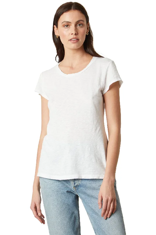 Velvet Odelia Cotton Scoop Neck Tee