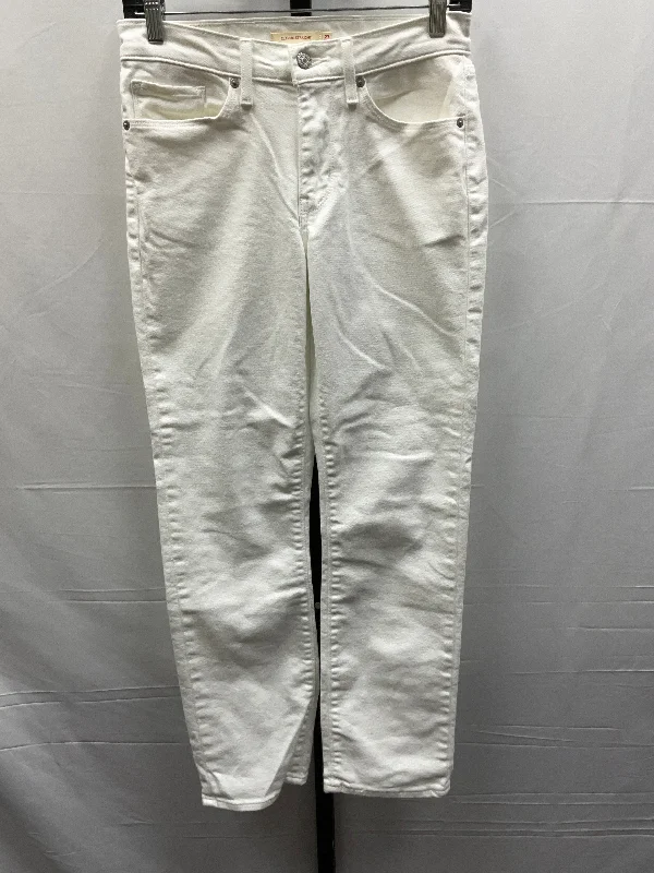 White Denim Jeans Skinny Levis, Size 4