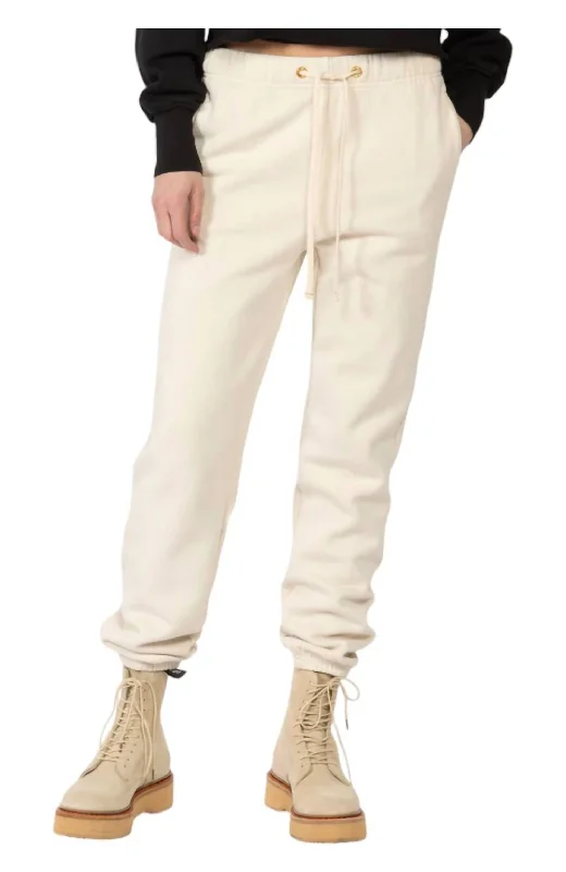 Dylan Classic Sweatpants In Ivory