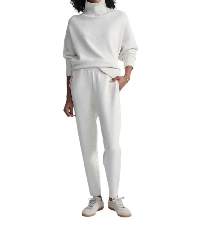 The Slim Pant In Ivory Marl