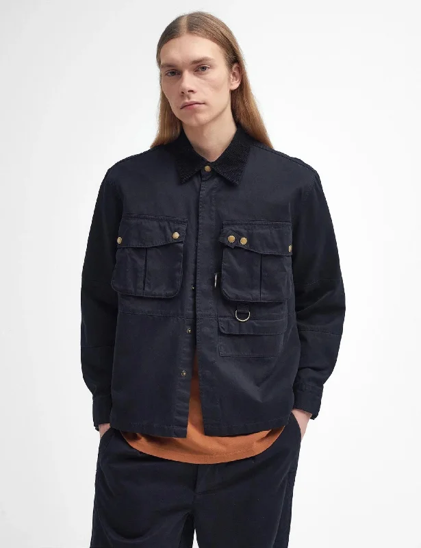 Barbour Heritage Oakmoor Shirt Jacket - Black