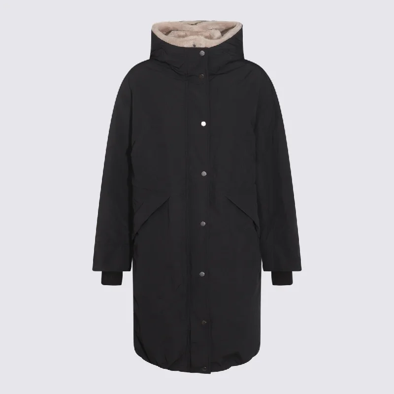 Brunello Cucinelli Coats Black