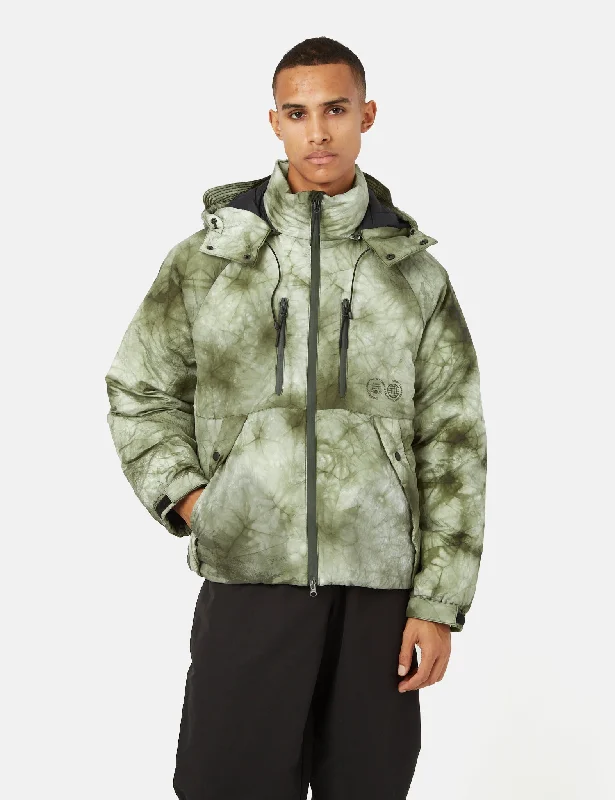 Carrier Goods All Weather Cocoon Puffa - Green Tie Dye