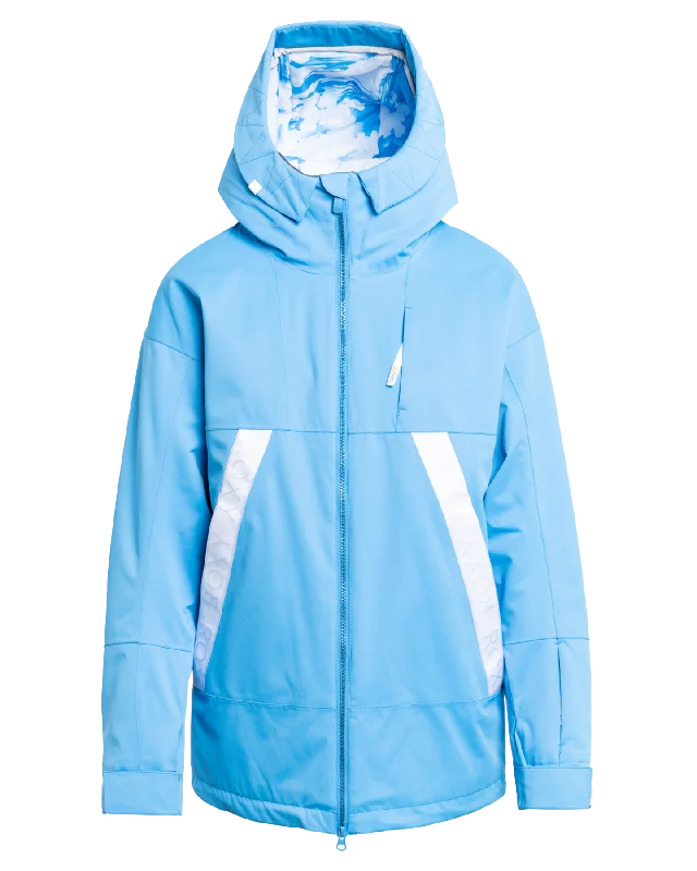 Roxy Women's Chloe Kim Technical Snow Jacket - Azure Blue