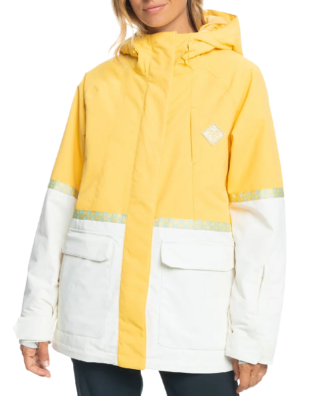 Roxy Women's Ritual Technical Snow Jacket - Sunset Gold