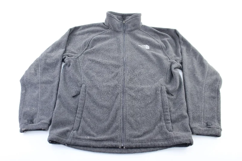 The North Face Embroidered Logo Grey Zip Up Jacket