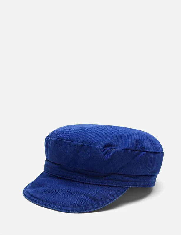 Vetra French Bakerboy Cap (Dungaree Wash Twill) - Hydrone Blue