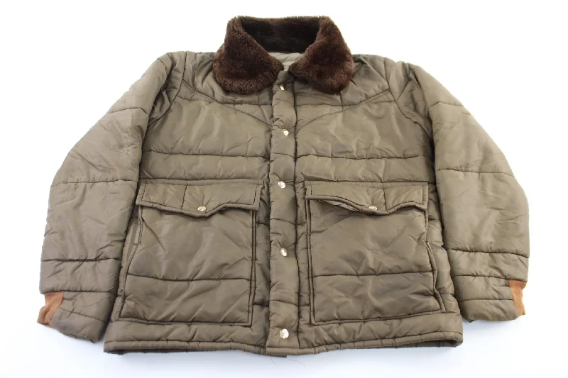 Walls Blizzard-Pruf Brown Insulated Outerwear Jacket