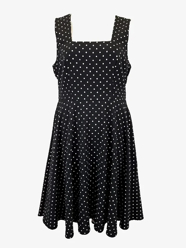 Review Domino Spotted Retro Midi Dress Size 14