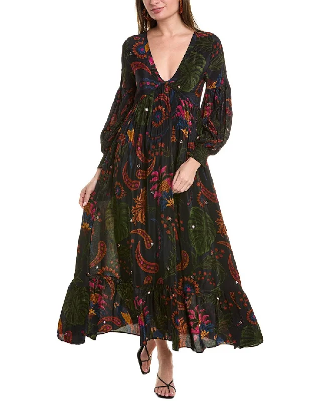 FARM Rio Tropical Tapestry Maxi Dress