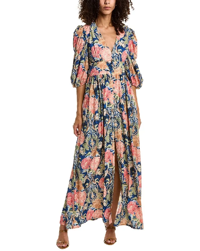 Gracia Bishop Sleeve Maxi Dress