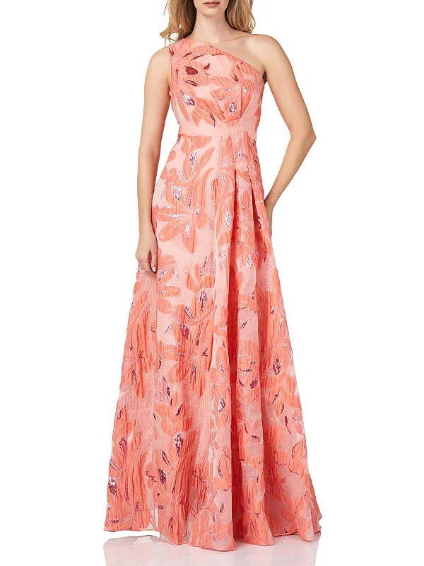 Womens Floral Maxi Evening Dress