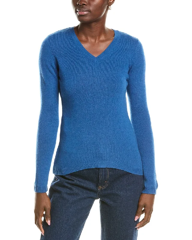 Forte Cashmere V-Neck Cashmere Sweater