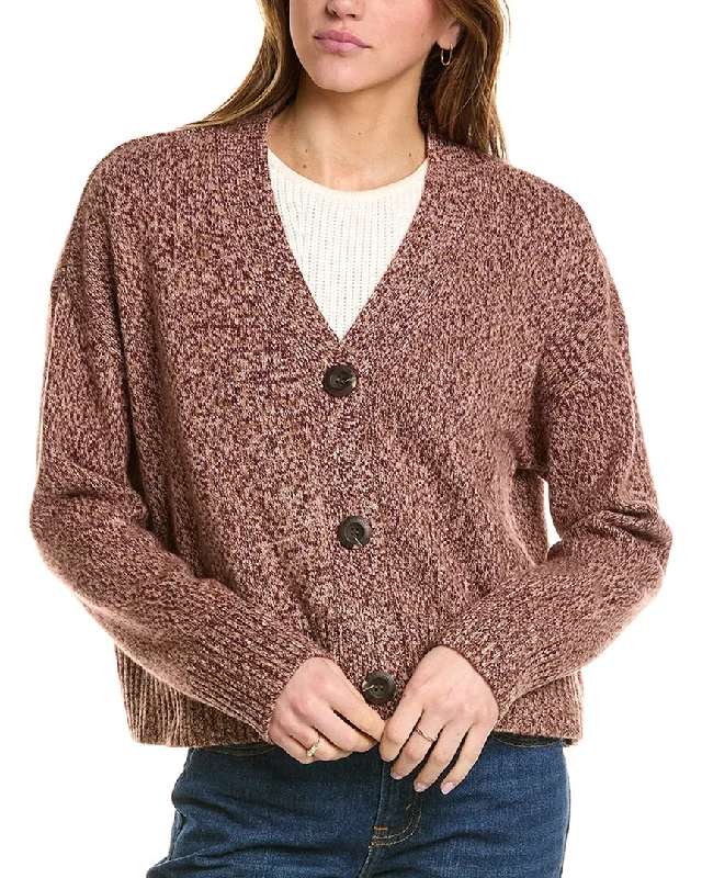 Monrow Oversized Wool & Cashmere-Blend Cardigan