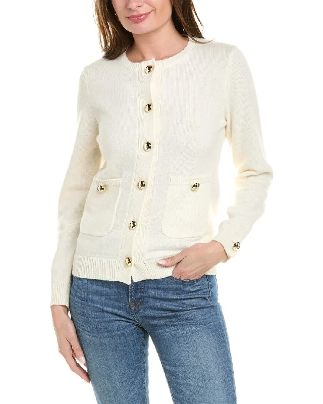 Sail to Sable Classic Pocket Wool-Blend Cardigan